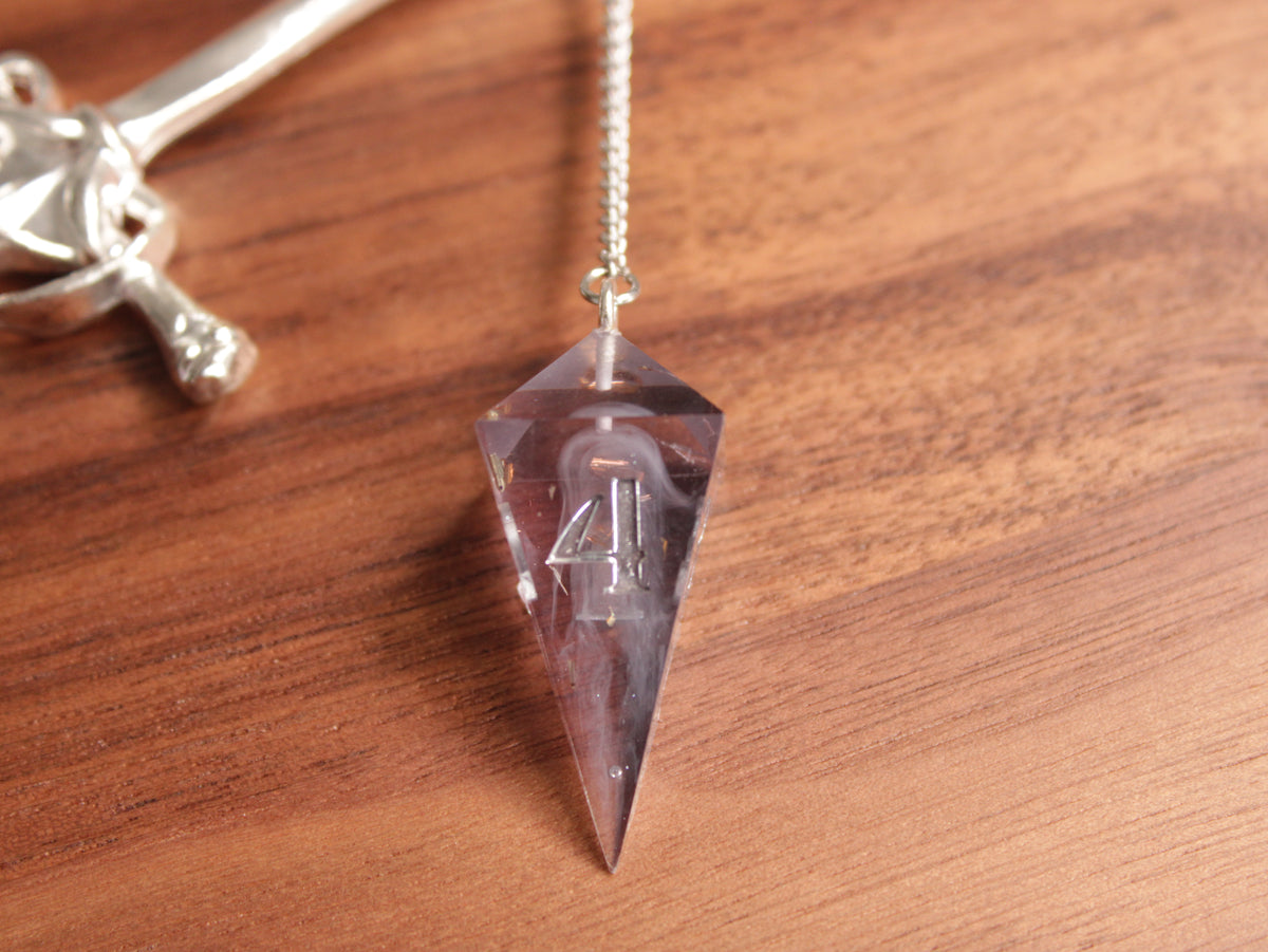 Sword Pin in Purple and Black