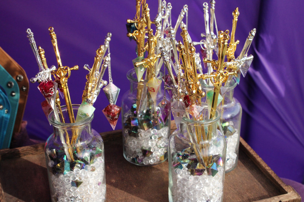 D4 Sword Hair Sticks