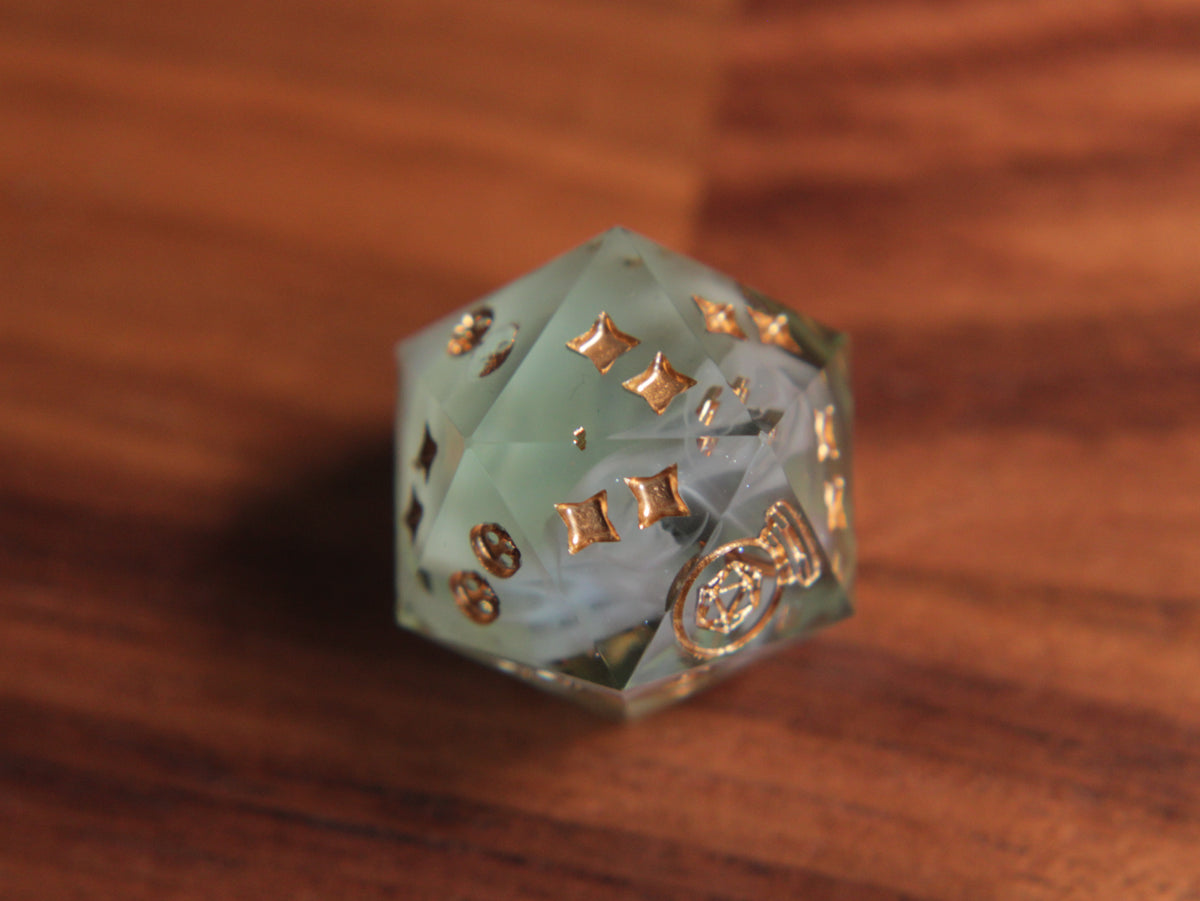 Wizards in Winter - Spearmint Green Death Saving Throw [21mm]