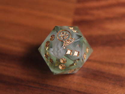 Wizards in Winter - Spearmint Green Death Saving Throw [21mm]