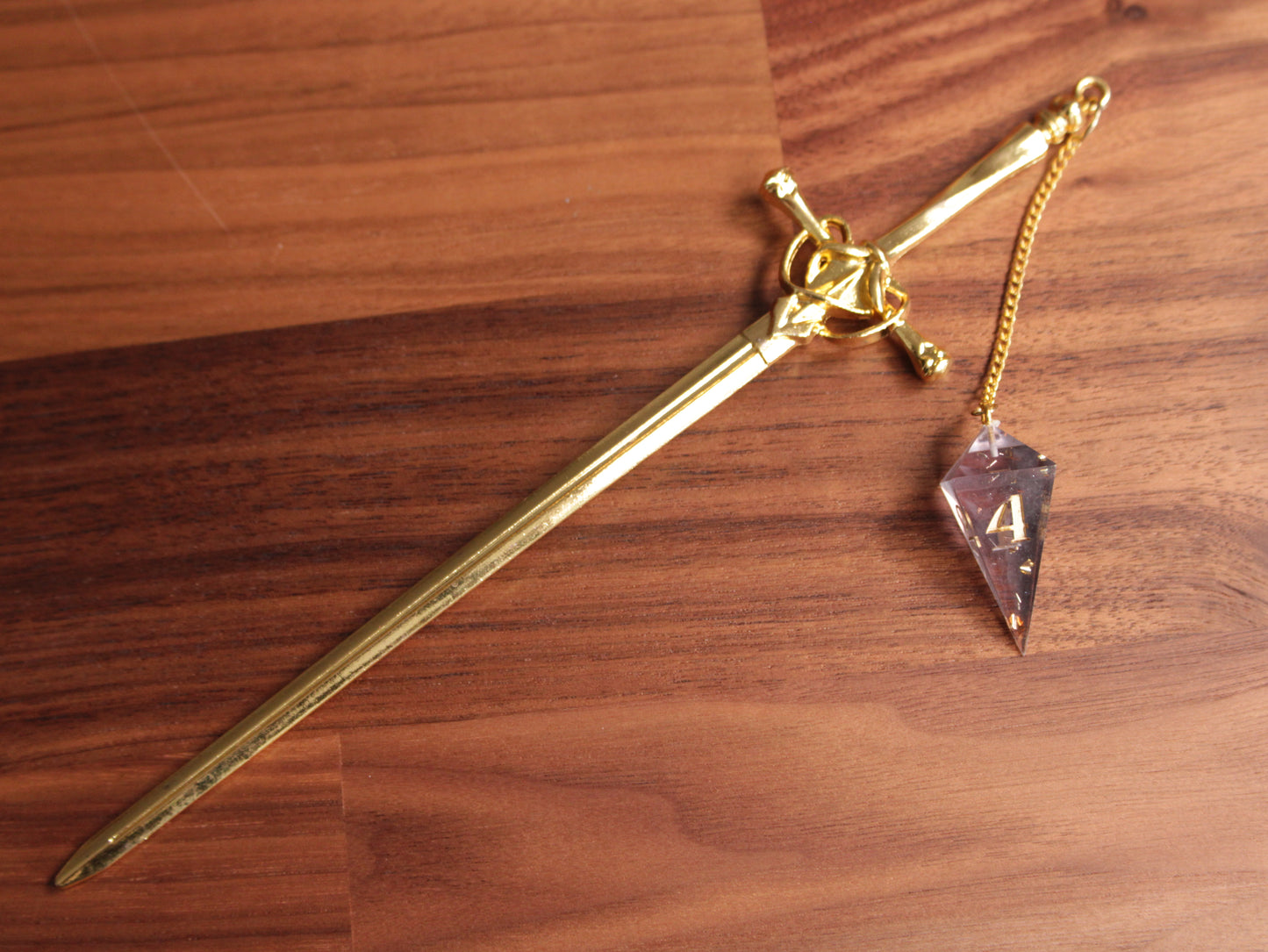 Sword Pin in Purple and Black