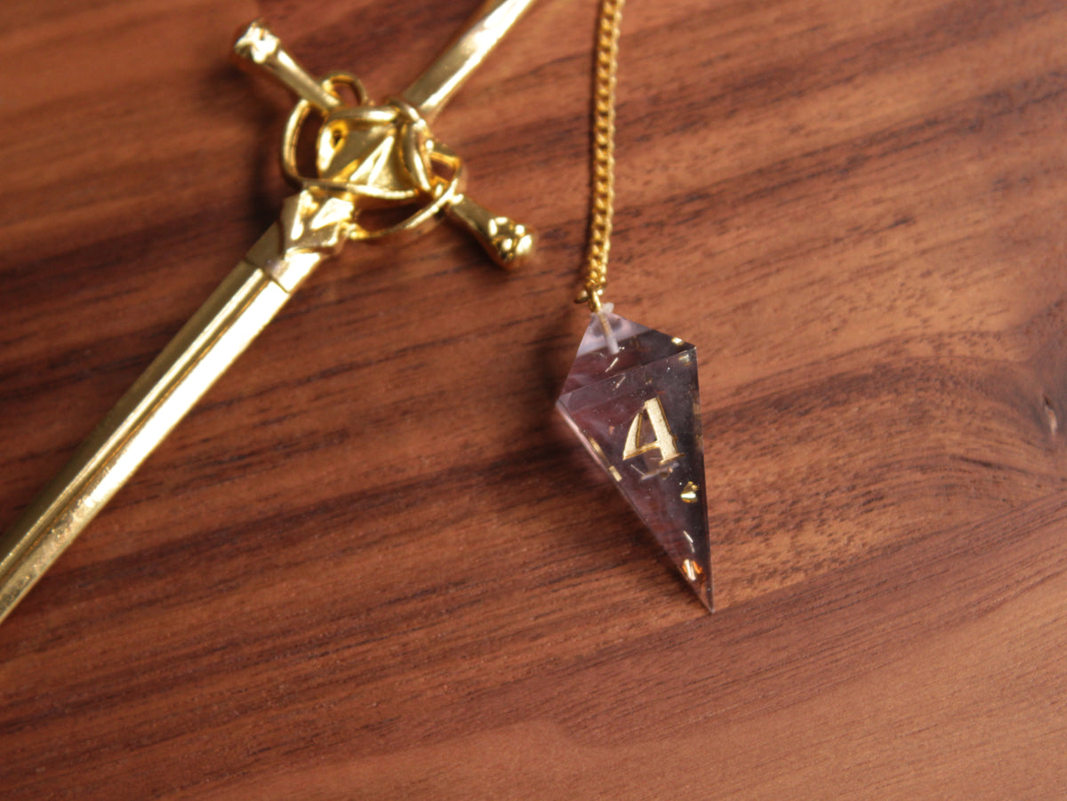 Sword Pin in Purple and Black