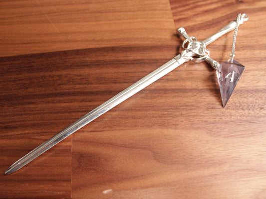 Sword Pin in Purple and Black